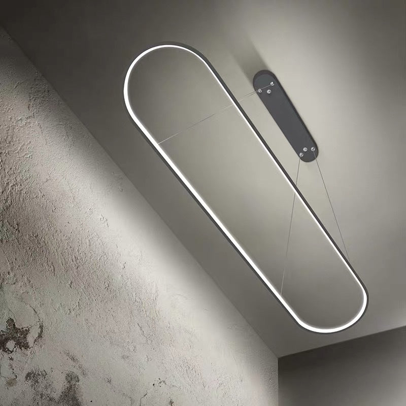 Moderne kroonluchters voor eetkamer ovaal plafond hanger licht metaal orb kroonluchter