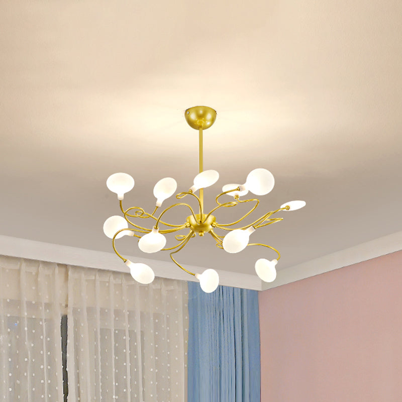 Modern Chandeliers For Foyer Orbicular Ceiling Lamp Metal Orb Chandelier