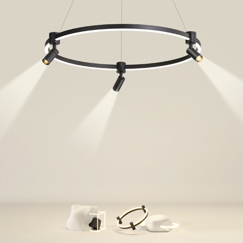 Candeliers contemporáneos accesorios de iluminación colgante orbicular araña de metal orbe para sala de estar