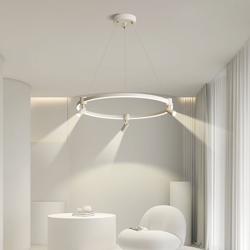 Candeliers contemporáneos accesorios de iluminación colgante orbicular araña de metal orbe para sala de estar