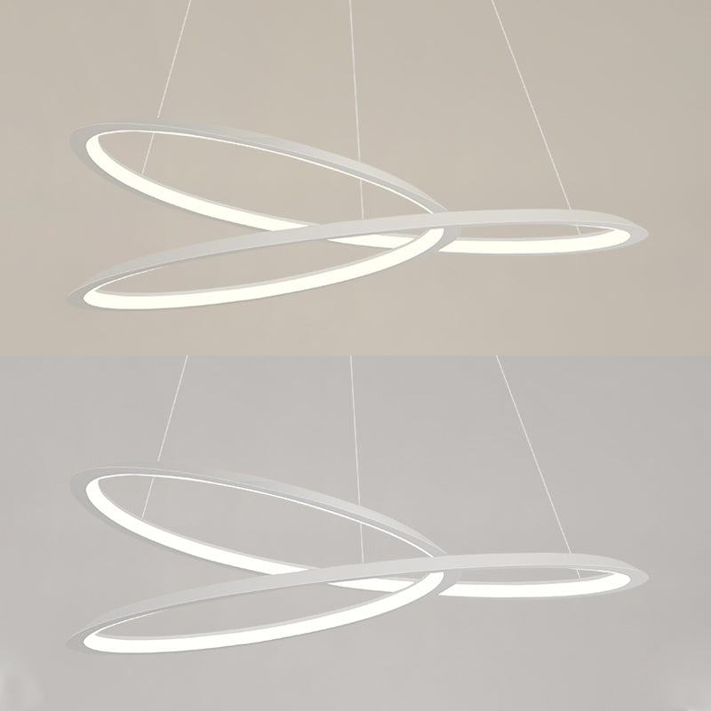 Curvas sin costuras Luz colgante de lámpara Luz moderna para el comedor