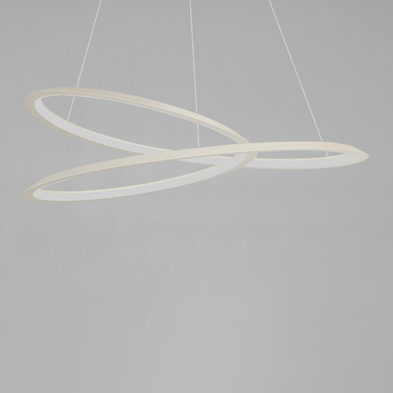 Curve senza soluzione di continuità lampadario a pendente lampadari moderni per sala da pranzo