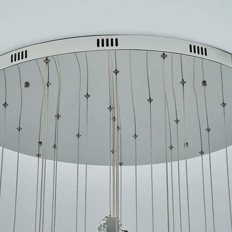 Kit de luz colgante posmoderna Luz de techo de cristal para sala de estar para sala de estar