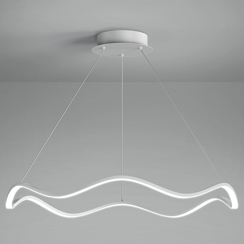 Lampadario orbicolare a sospensione leggero sala da pranzo moderna illuminazione in metallo lampadario