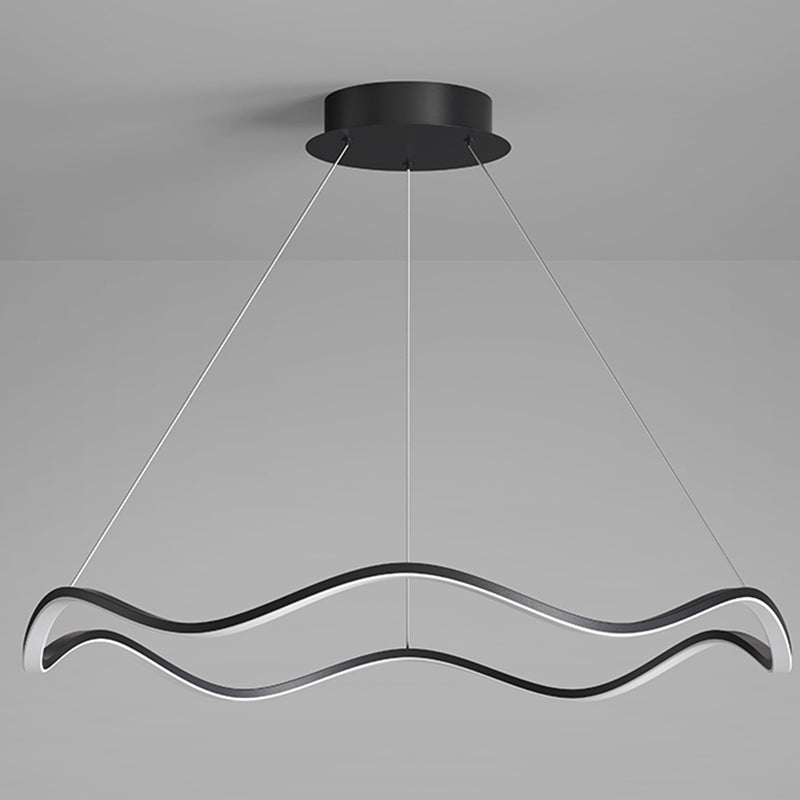 Lampadario orbicolare a sospensione leggero sala da pranzo moderna illuminazione in metallo lampadario