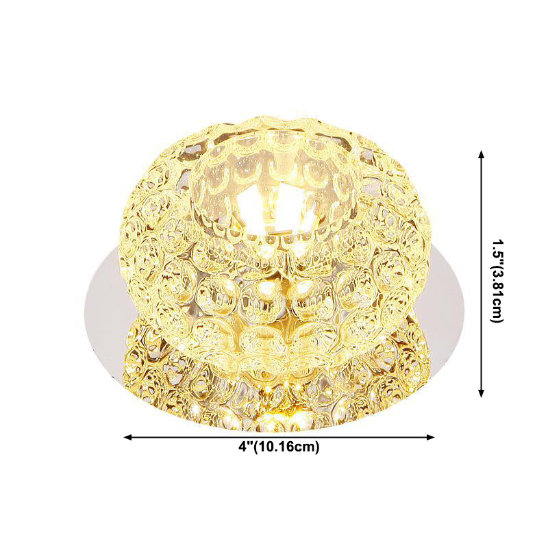 Luminaires encastrés en cristal modernes, Mini support encastré LED avec trou de 2 à 3.5 pouces de diamètre