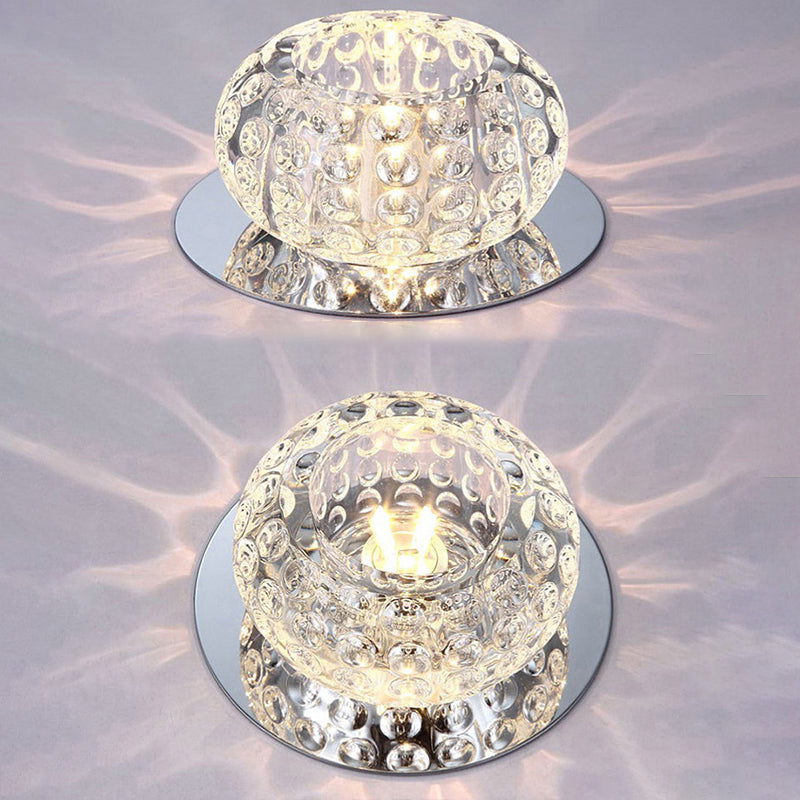 Luminaires encastrés en cristal modernes, Mini support encastré LED avec trou de 2 à 3.5 pouces de diamètre