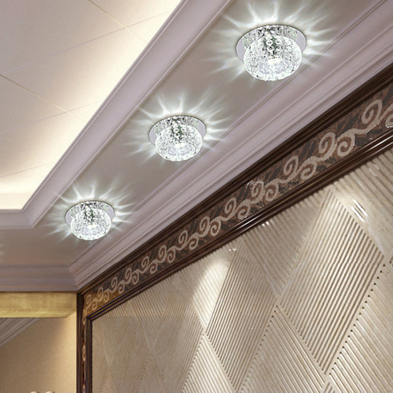 Luminaires encastrés en cristal modernes, Mini support encastré LED avec trou de 2 à 3.5 pouces de diamètre