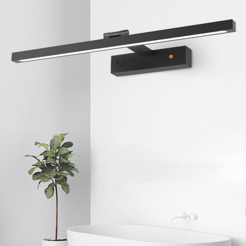 Tonalità lineare a 1 luci luci a parete sconce moderna sfogliare l'illuminazione murale in nero