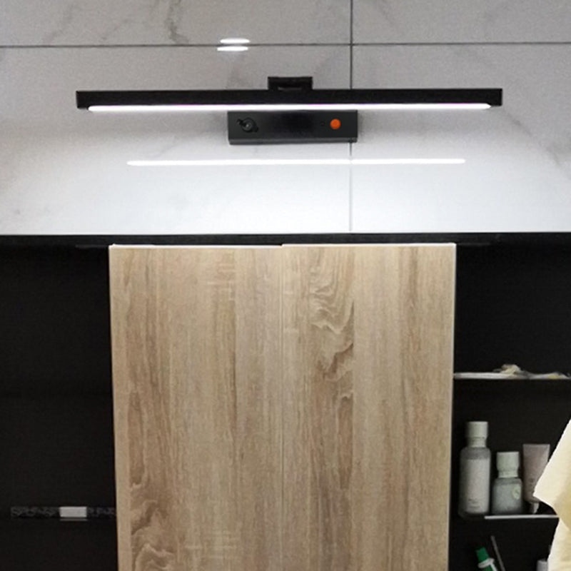 Tonalità lineare a 1 luci luci a parete sconce moderna sfogliare l'illuminazione murale in nero