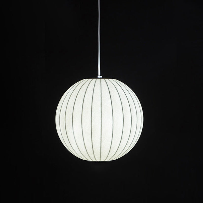 Stoff 1-Licht-Suspensionsbeleuchtung moderne weiße Decke Down Lampe