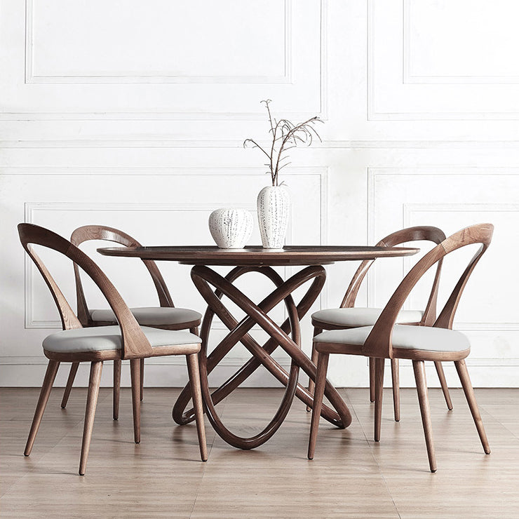Runde Esstisch Einfachheit Dinnerzimmer Masster Holztisch mit Sockentisch