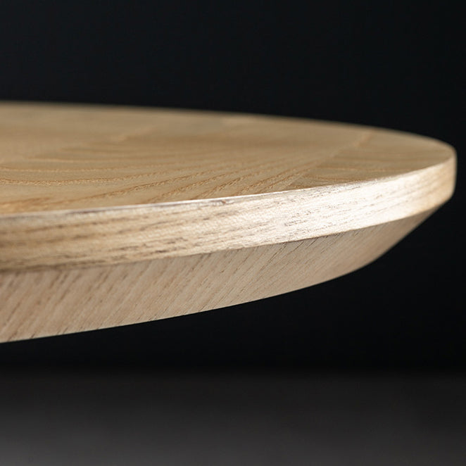 Contemporary Round Dining Table Pine Solid Wood Table with Tulip Base for Home Kitchen Dinner