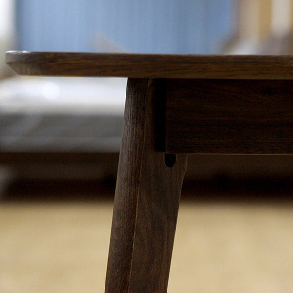 Table à manger rectangle table de restauration moderne table en bois massif avec base de 4 jambes