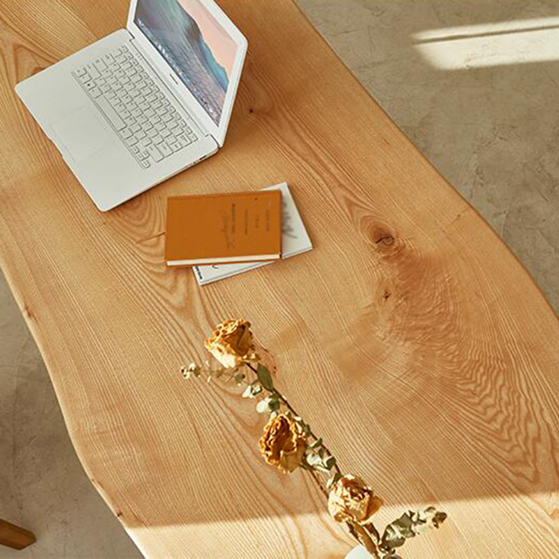 Mesa de comedor informal rectángulo Mesa de madera de madera fija de madera sólida de pino
