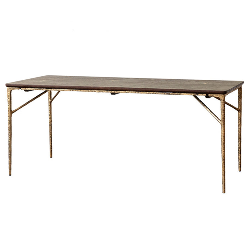Eigentijdse stijl massief houten bord rechthoek eettafel 4 poten tafel voor thuis