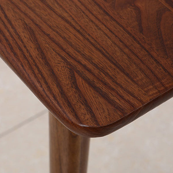 Mesa de comedor rectangular contemporánea Mesa de madera sólida de sándalo rojo con 4 patas