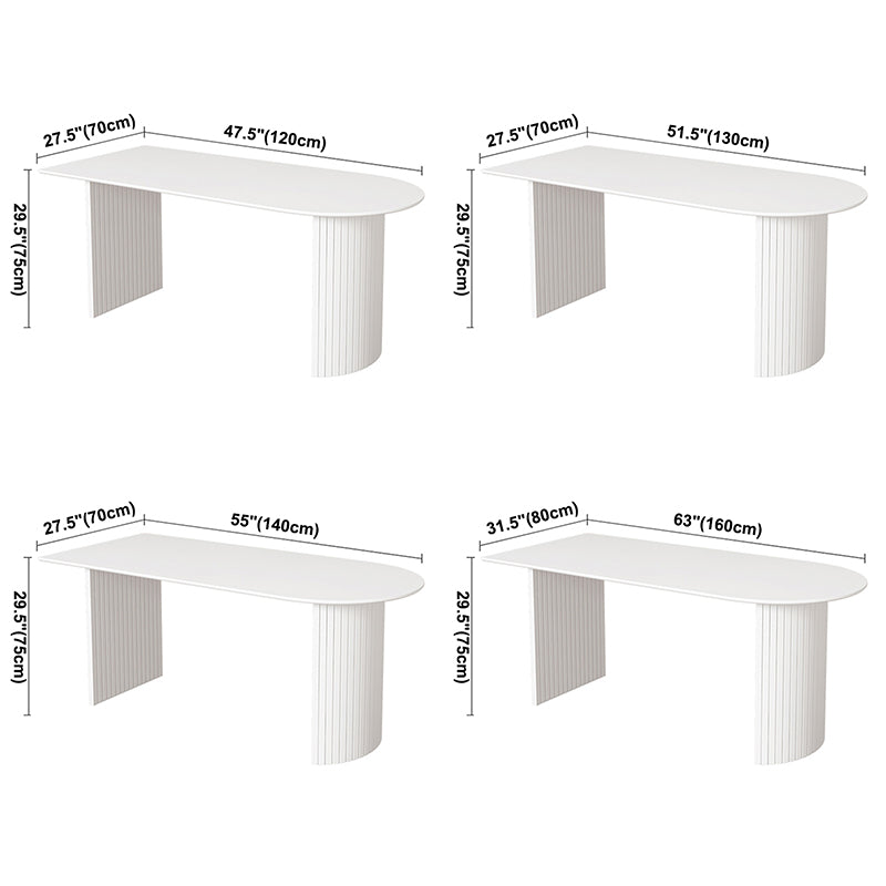 Mesa de comedor contemporánea de madera maciza mesa de mármol de mesa de comedor para cocina y comedor