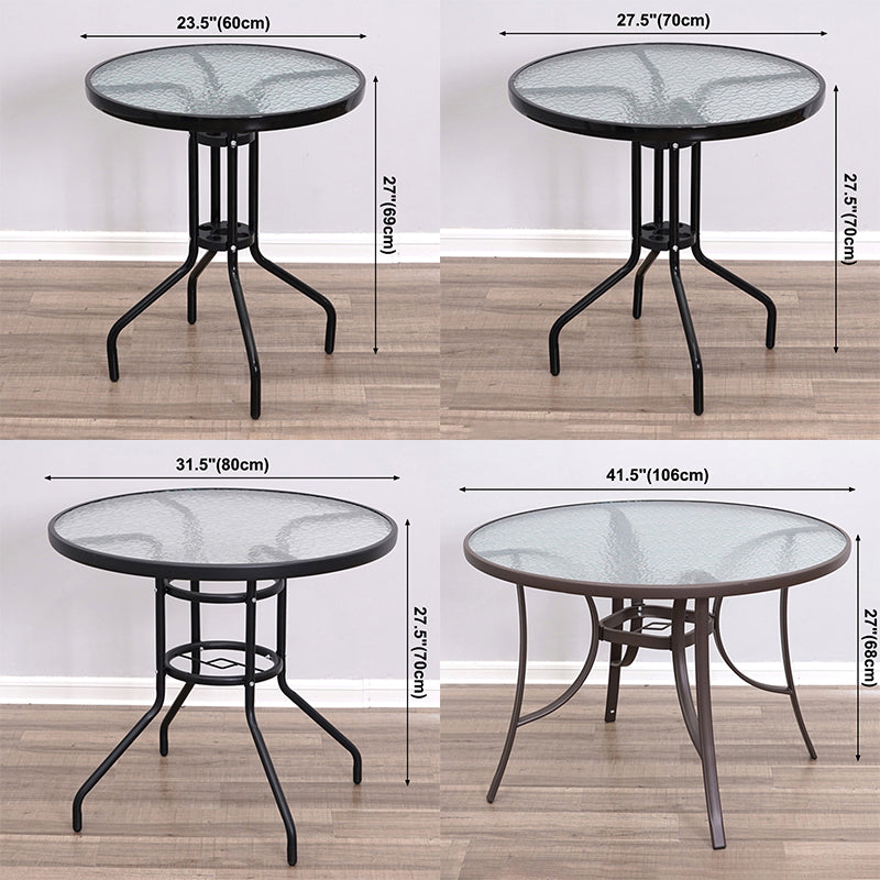 Glas transparenter Esstisch Einfachheit 4 -Beintisch für Esszimmer