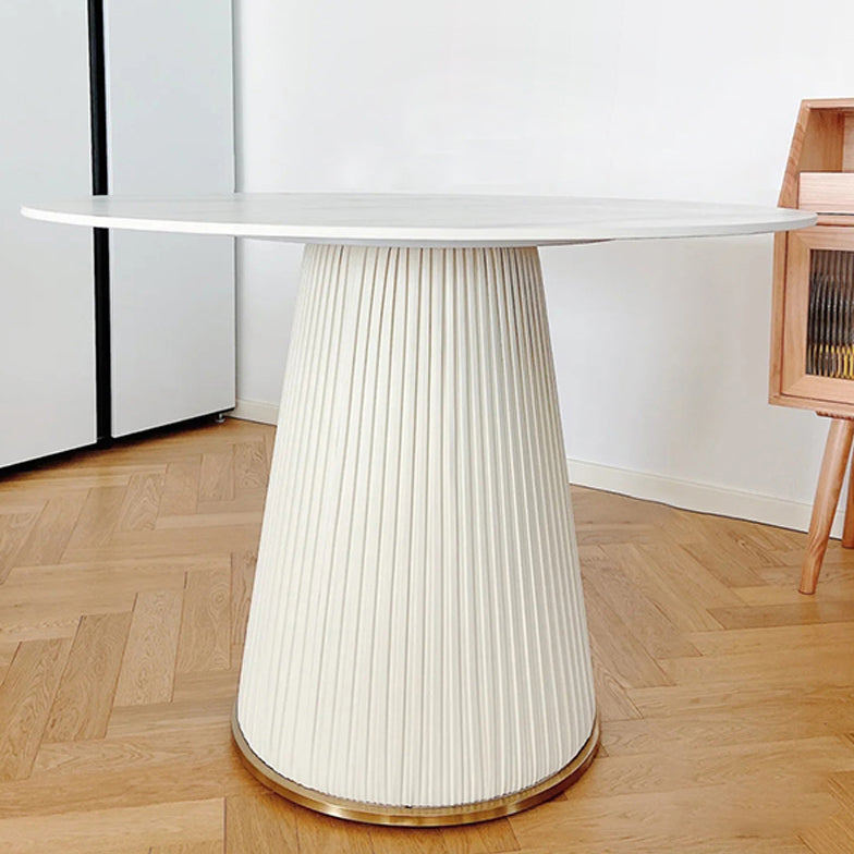 Stone Dining Room Collection Contemporary Round Dining Table for Kitchen Home