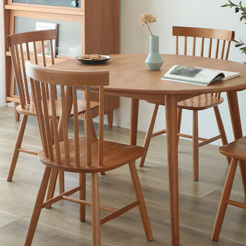 Round Pine vaste houten tafel moderne eettafel met 4 poten voor restaurant