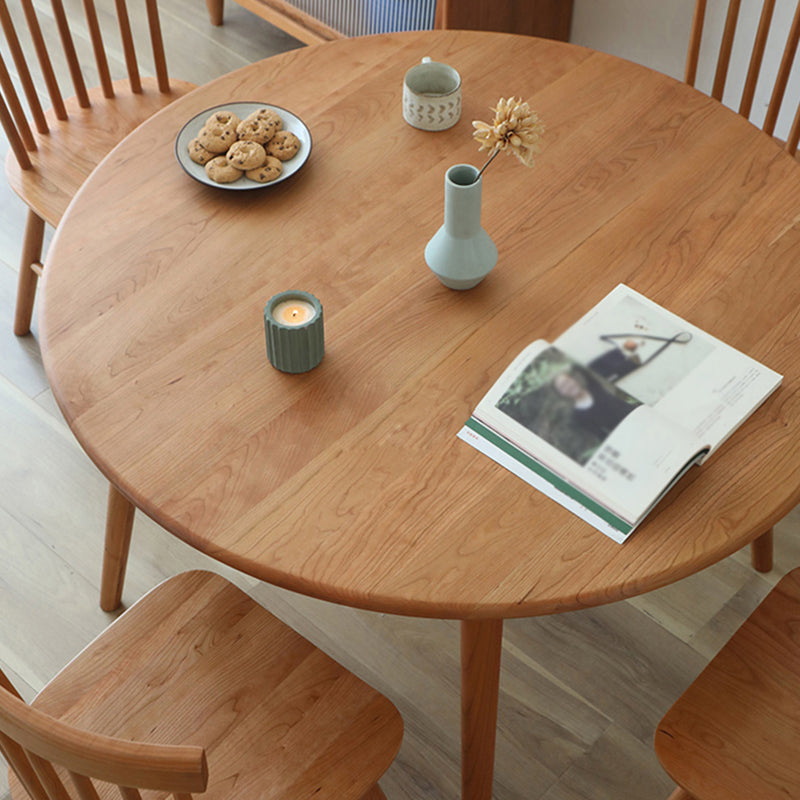 Round Pine vaste houten tafel moderne eettafel met 4 poten voor restaurant