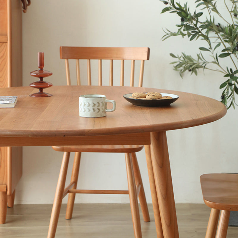 Round Pine vaste houten tafel moderne eettafel met 4 poten voor restaurant