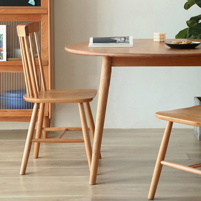 Round Pine vaste houten tafel moderne eettafel met 4 poten voor restaurant