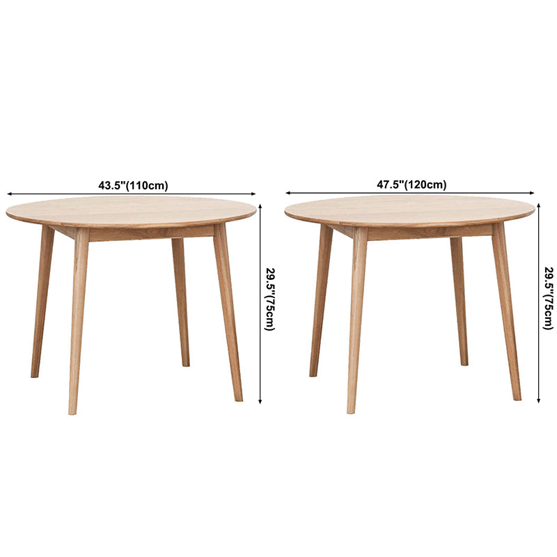 Round Pine vaste houten tafel moderne eettafel met 4 poten voor restaurant