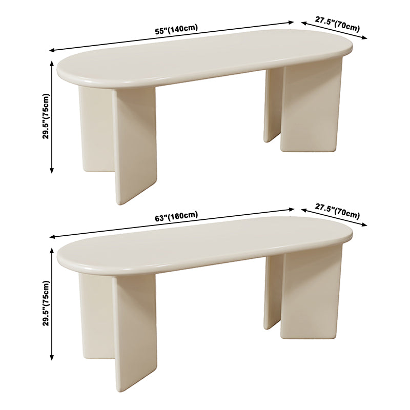 Mesa de comedor ovalado de madera maciza mesa de madera para comedor para comedor