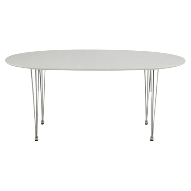 Metal Modern Oval Dining Table Sintered Stone Dining Table with 4 Legs