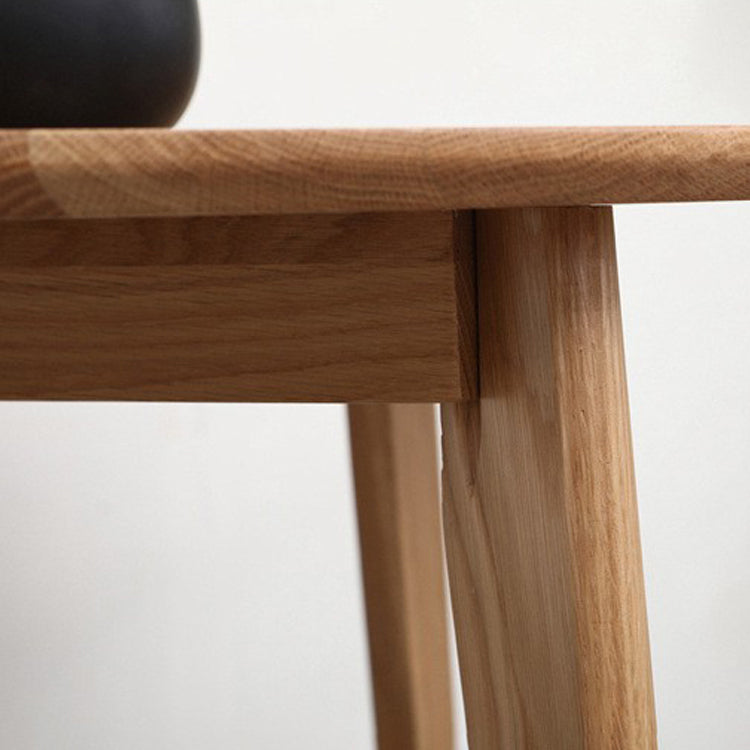 Modern Oak Solid Wood Table Rectangle Dining Table with 4 Legs for Restaurant
