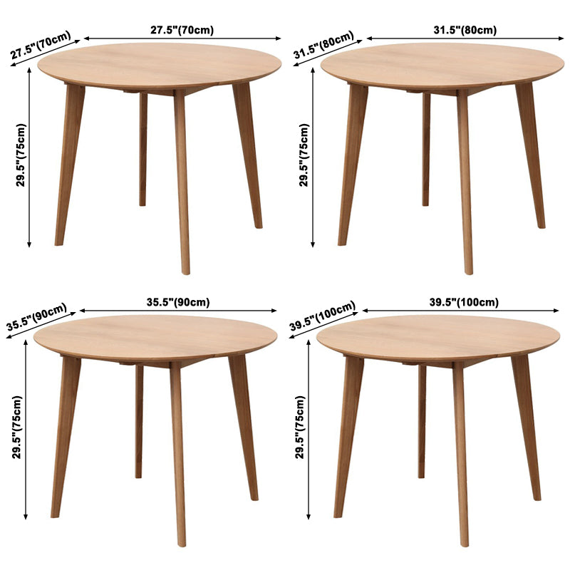 Modern Oak Solid Wood Table Rectangle Dining Table with 4 Legs for Restaurant