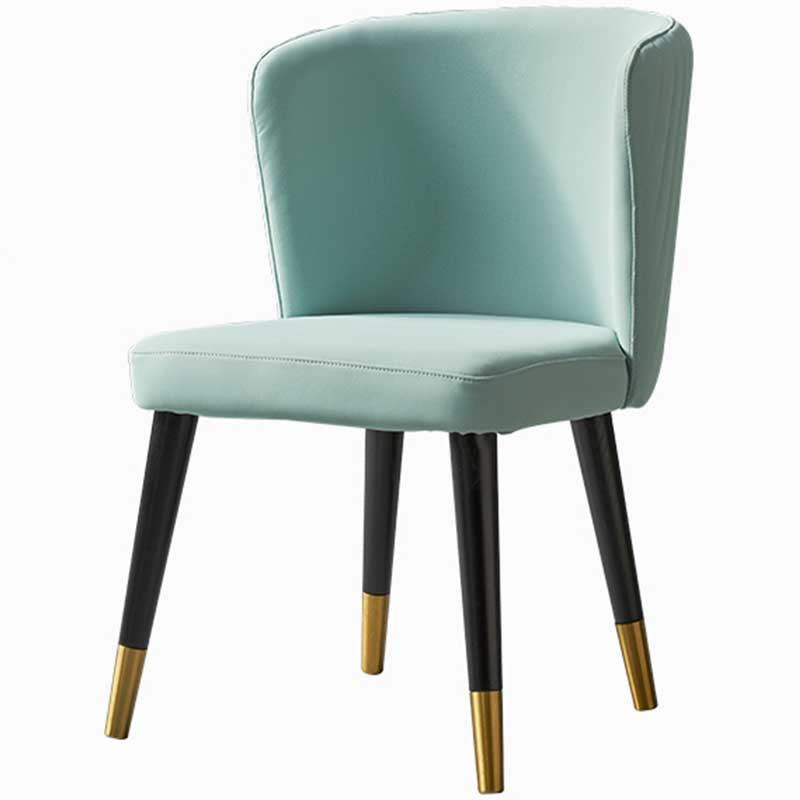 Contemporary Kitchen Fabric Dining Chair Wingback Side Chair for Home Use