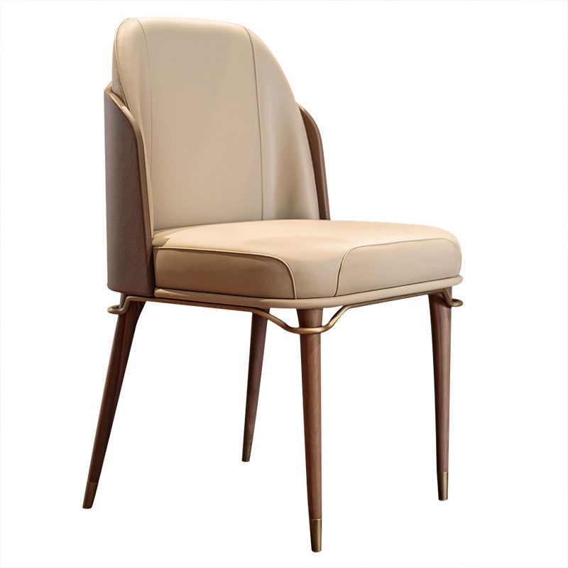 Contemporary Style Microfiber Leather Chair Parsons Dining Chair for Home