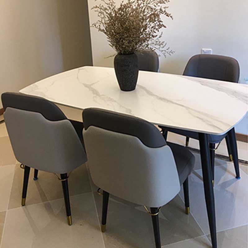 Contemporary Style Microfiber Leather Chair Parsons Dining Chair for Home