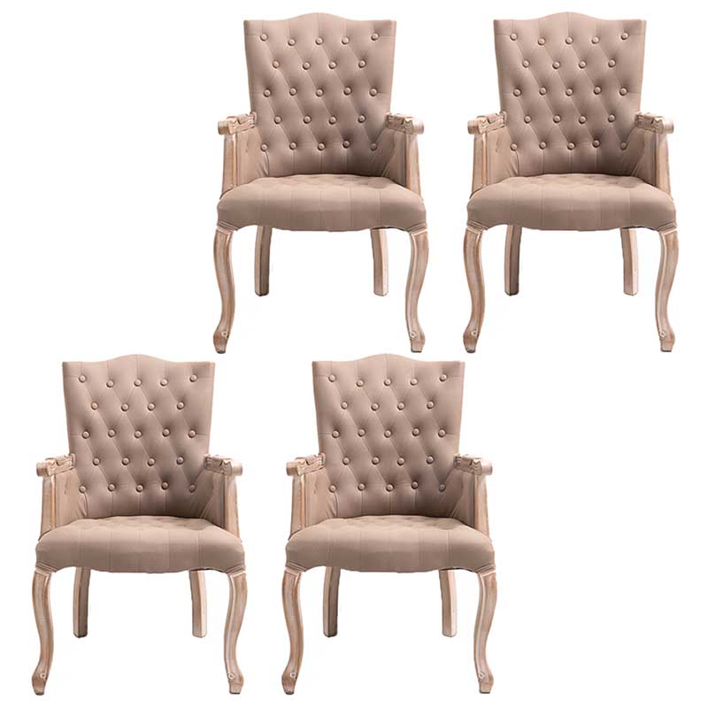 Chaise d'intérieur de style campagnard en bois massif, chaise de salle à manger Parsons de 23'' de large