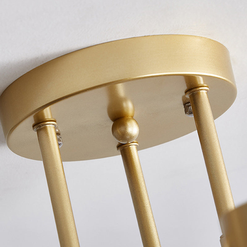 Luci cilindriche del lampadario cilindrico in metallo moderno a 6 luci a pendente