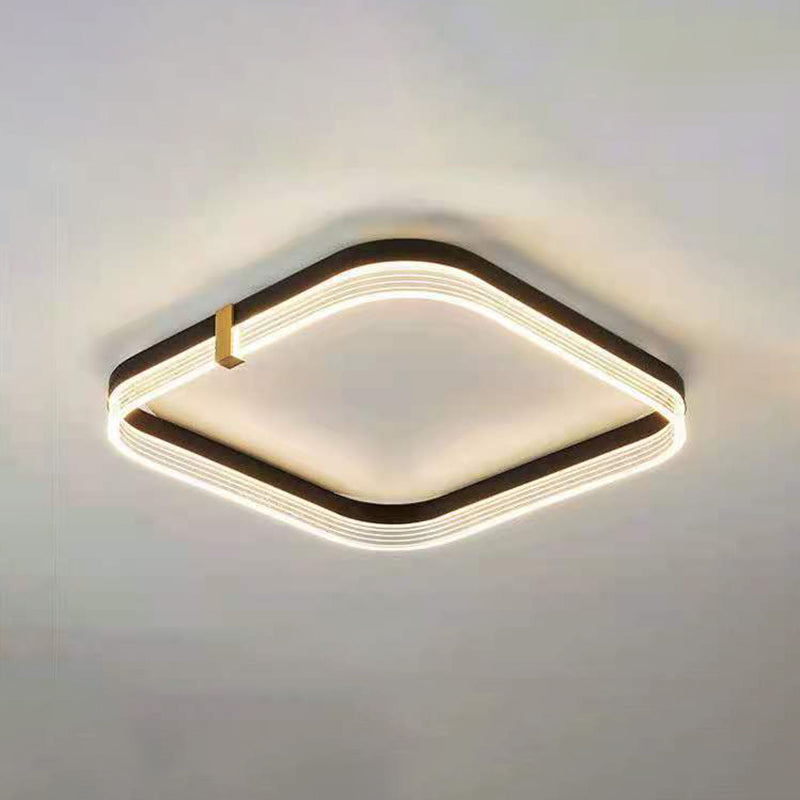 Modern Style Acrylic Led Flush Mount Ceiling Light Fixtures Geometric 1-Light Flush Light
