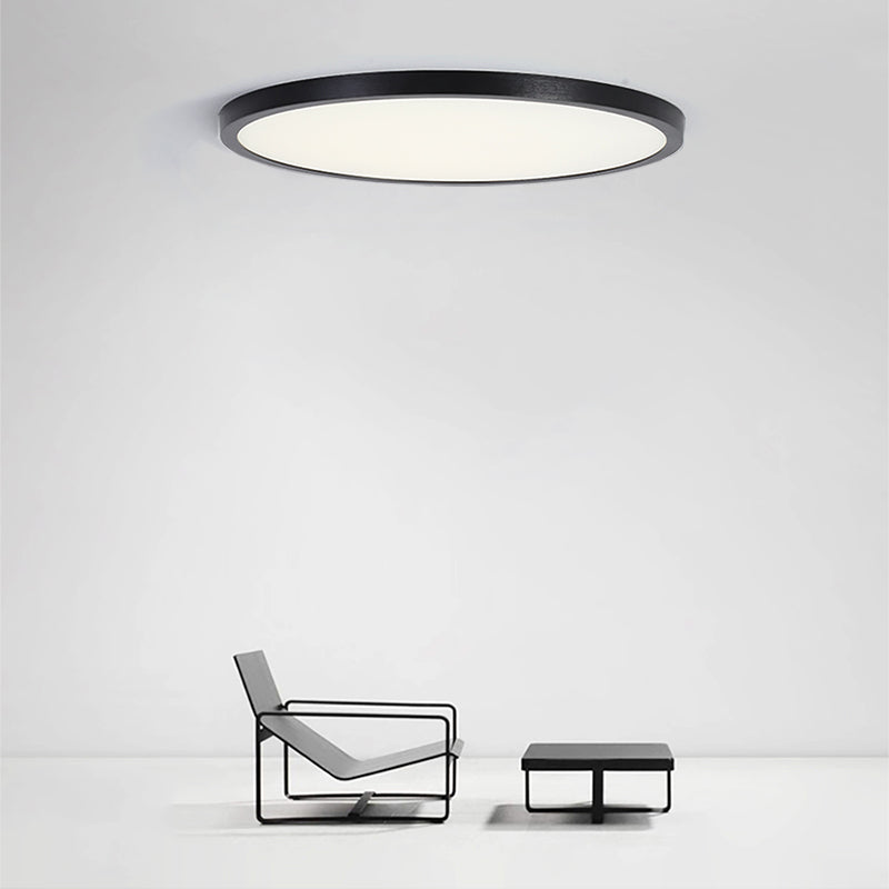 Metal Round Shade Flush Mount Llight Modern LED Style1 Head Flush Mount