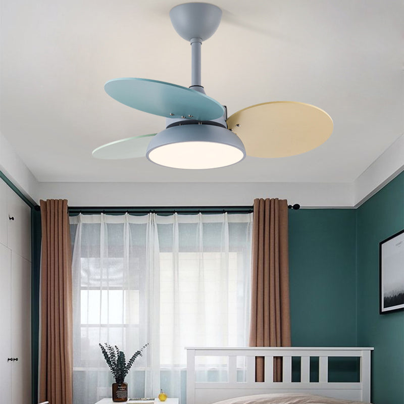 Lampe suspendue à la suspension de suspension en fer forgé pour les enfants LED Creative LED avec une teinte acrylique
