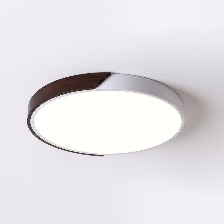 White Acrylic Led Flush Lamp 1-Light Geometric Modern Surface Mount Ceiling Lights
