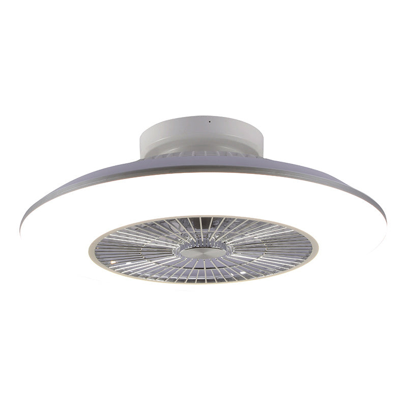 Acryl weiße LED -Deckenelement in der modernen Einfachheit Eisenkreisende Deckenventilator für Schlafzimmer