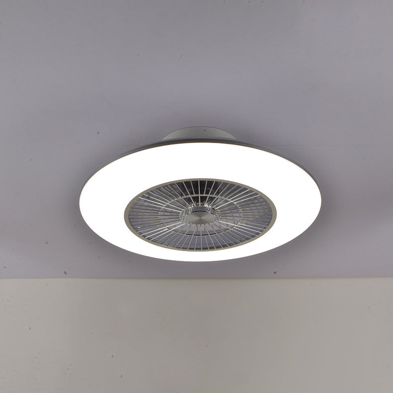 Acryl weiße LED -Deckenelement in der modernen Einfachheit Eisenkreisende Deckenventilator für Schlafzimmer