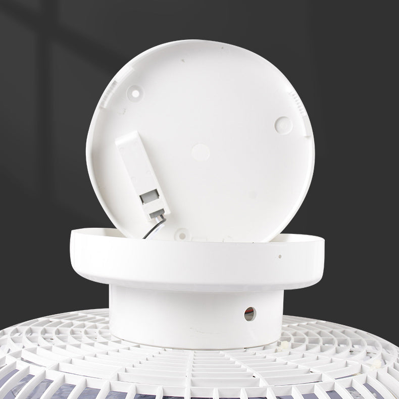 Acryl weiße LED -Deckenelement in der modernen Einfachheit Eisenkreisende Deckenventilator für Schlafzimmer