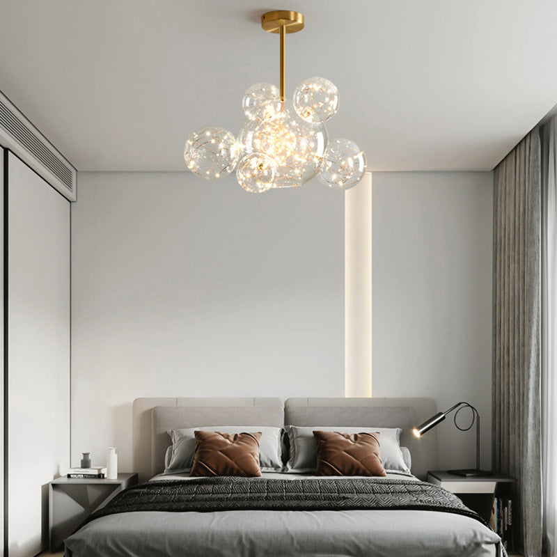 Multi-Lights Round Shade Modern Simple LED Style Hanging Ceiling Lights