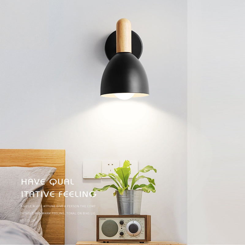 Wall Sconce Lighting Flared Modern Style Metal 1 Head Wall Mounted Light Fixture