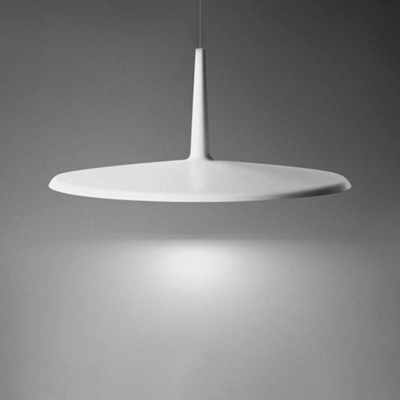 Minimalistischer Metallheizanhänger leichter, flacher Schatten 1-Licht-LED-Anhängerbeleuchtung für Esstisch