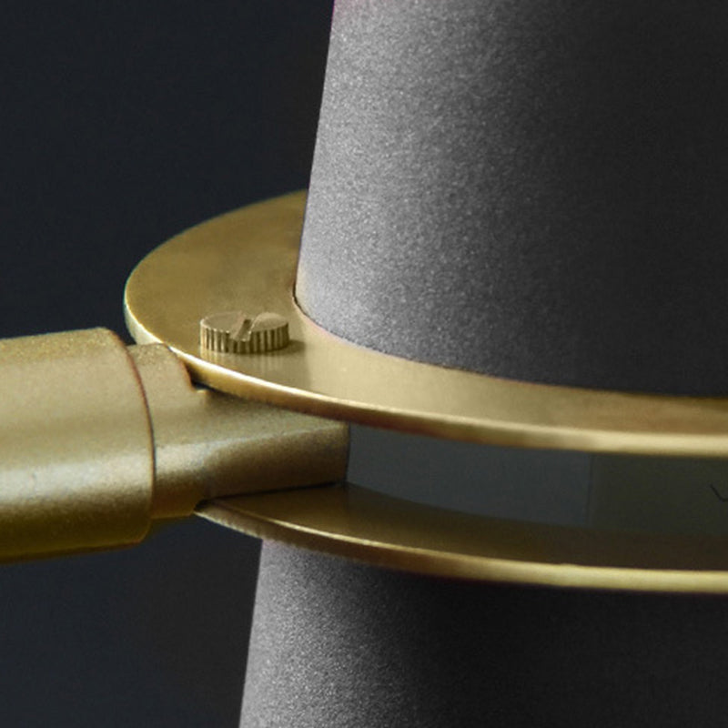 Illuminazione a parete svasata in metallo contemporaneo 1 lampada montata a parete per la testa