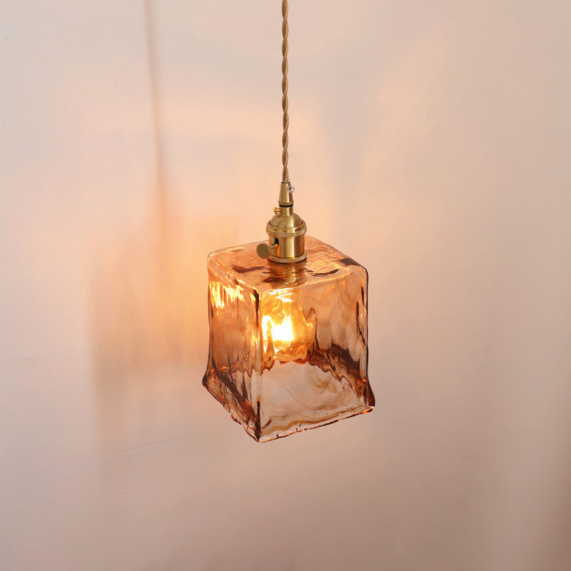 Binnen 1-Bulb Down Light Wall SCONCE LICHTING INDUSTRIËLE BRUIN GLAS SCONCE LICT BEMIDING